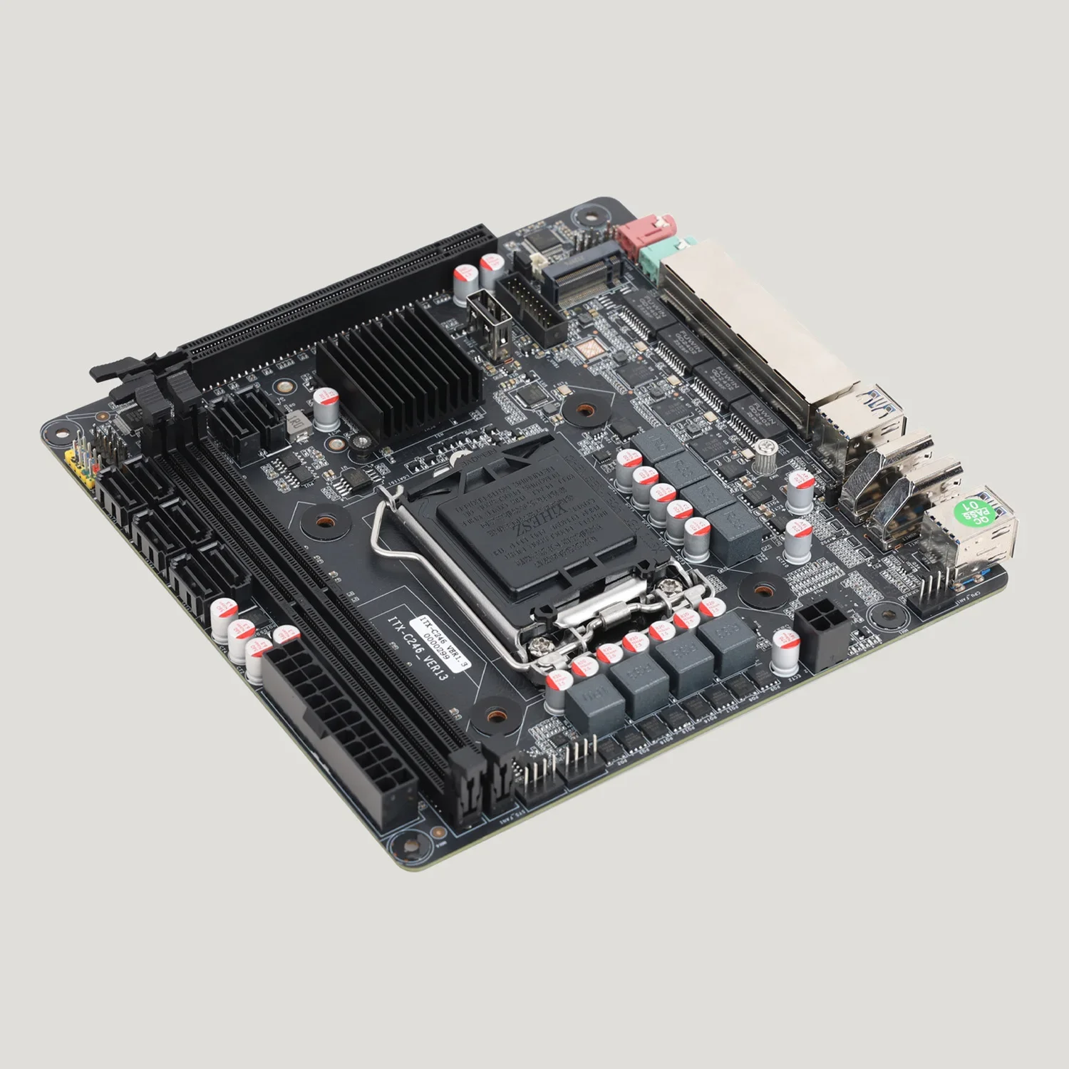 VoltSLga1151 C246 Vpro Nas Motherboard 8sata 4 Lan 2*ddr4 Slot 3*m.2 Pcie X16 Slot Support 8/9th Core E-2100/2200 Series Lan Wak