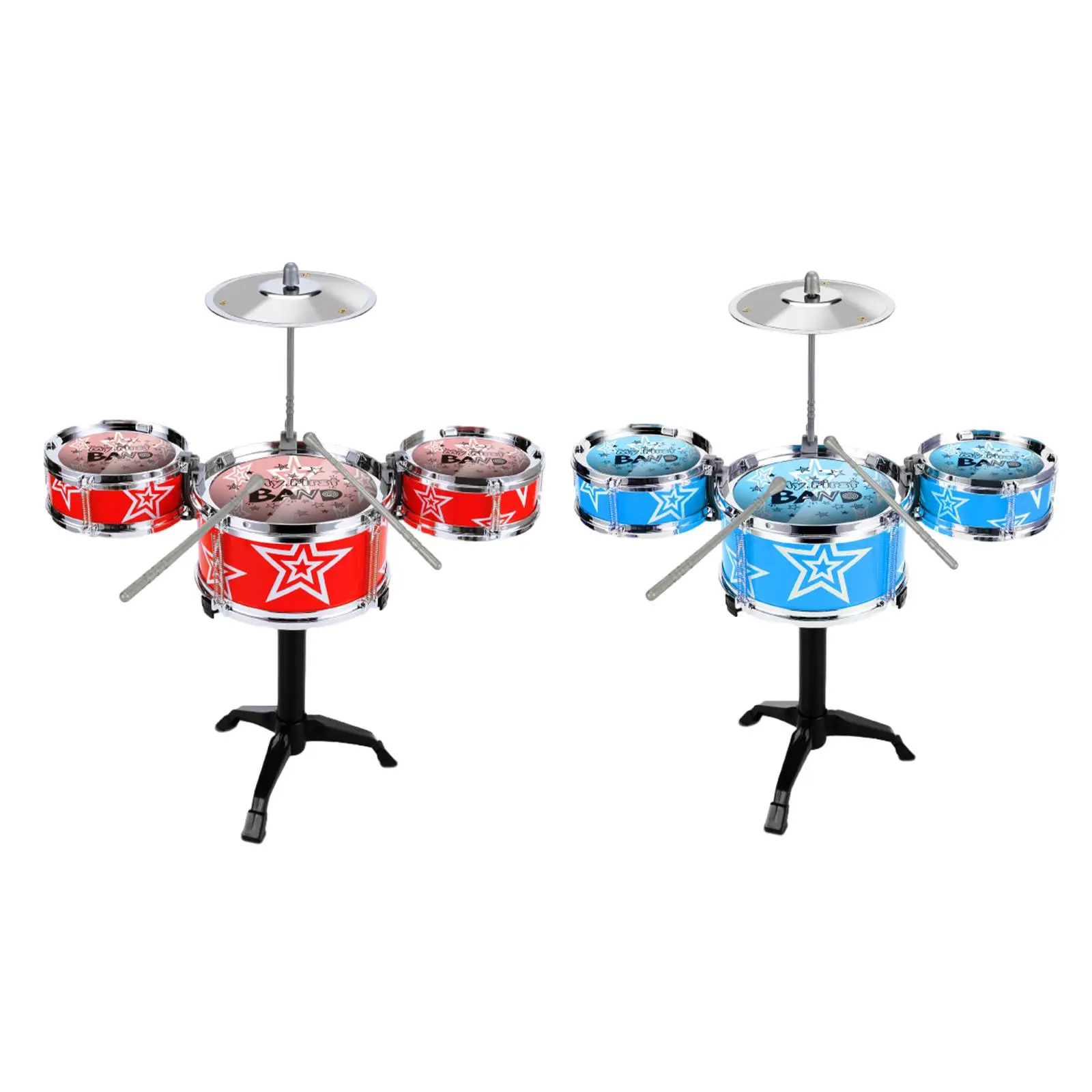 Child Jazz Drum Set Toddlers Instrument Set Percussion Playset Preschool Learning Toy Mini for Kids Girls Boys Children Gifts