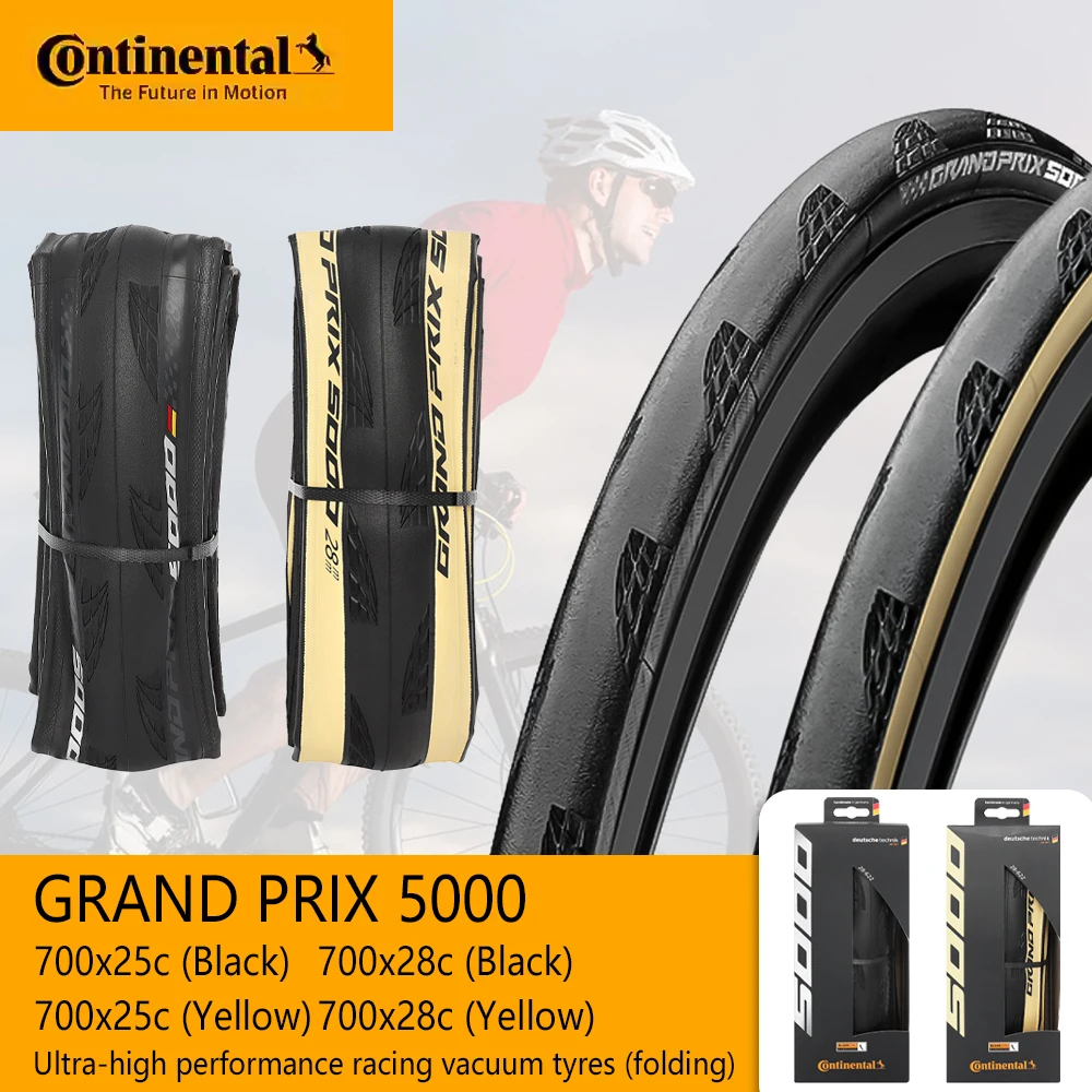 Continental GRAND PRIX 5000 Road Tire 700× 25C 700x28C Road Bicycle Clincher Foldable Gravel Tire