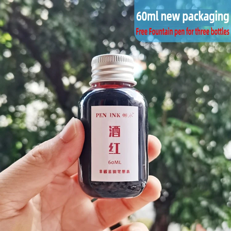 

60ml 48 Colors Fountain Pen Ink Dip Pen Ink Refill Cartridge Writing Stationery School Supplies For JINHAO HONGDIAN MAJOHN