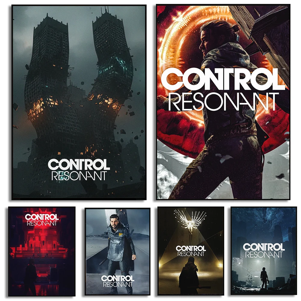 Game Control Resonant Poster Latest Game Prints Canvas Painting Control Resonant Wall Art Pictures Home Living Room Decoration