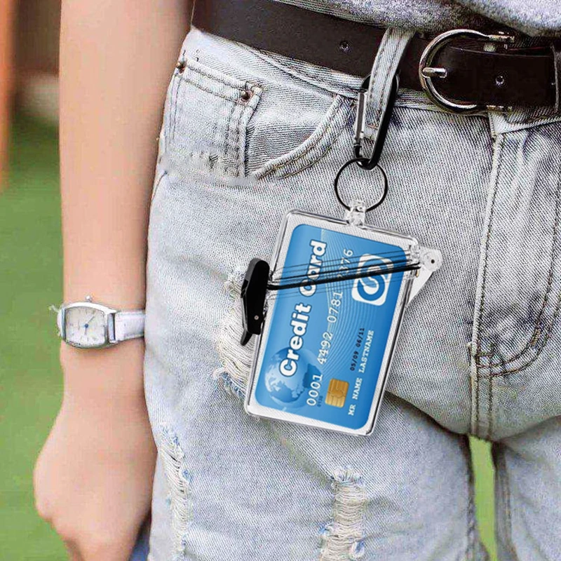 Waterproof Photocards Holder Card Storage Box Plastic Collect Box Case Classification Box INS School Stationery Accessories