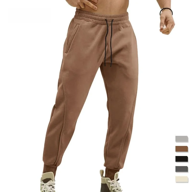 

Модные мужские спортивные брюки свободного кроя, трикотажные, длинные, с завязками на талии, нейтральные, для повседневной носки, из ПВХ-ткани