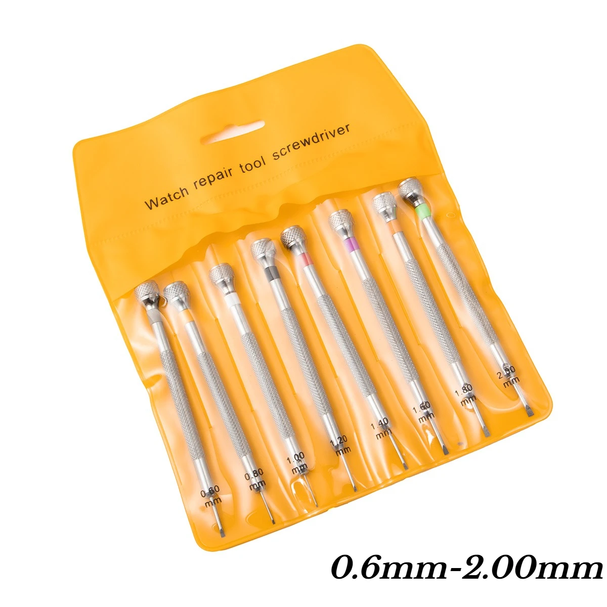 8-teiliges flaches kleines Schraubendreher-Set für die Reparatur von Uhren, Präzisions-Uhrmacher-Schraubendreher, professionelle Uhrenwerkzeuge