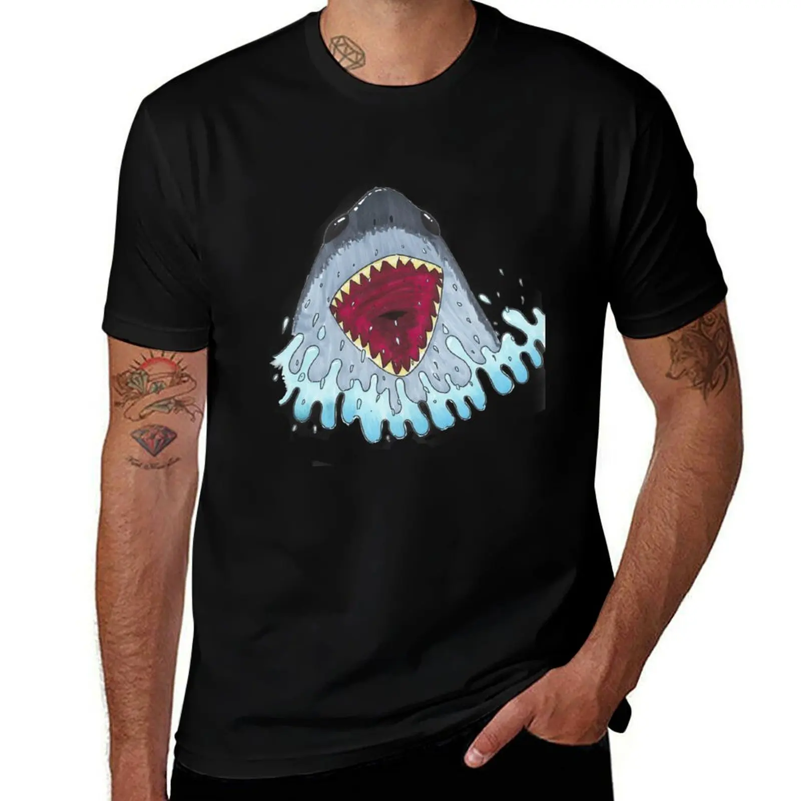 Joyful Jaws T-Shirt Plus Size Non-Shrink T-Shirt