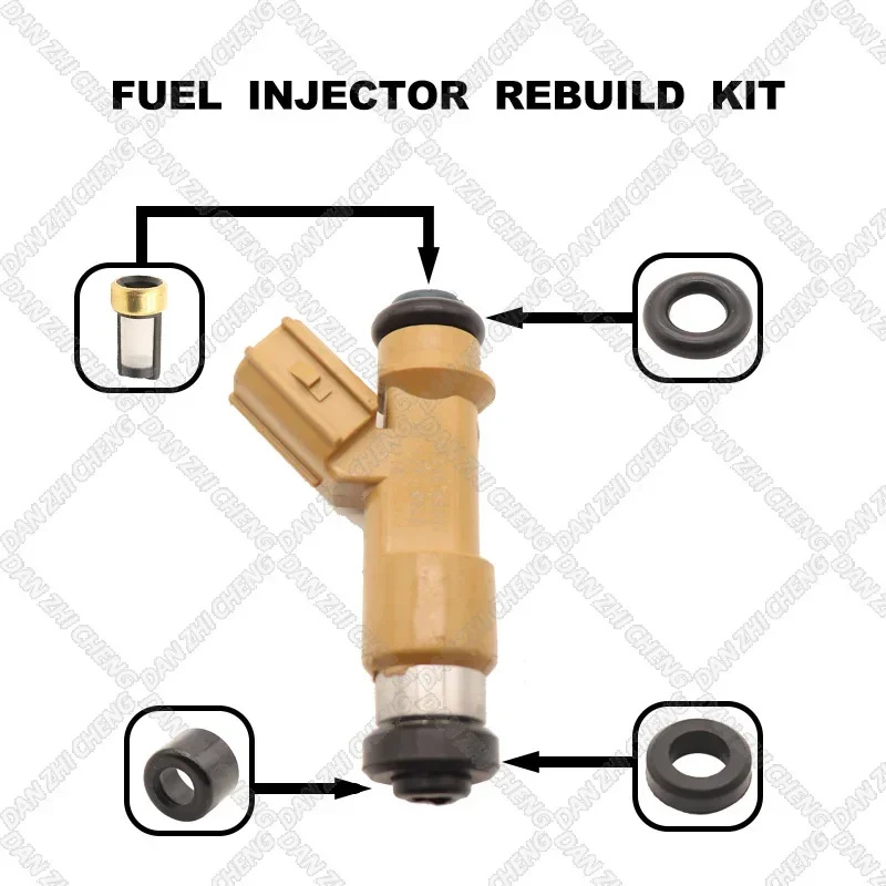 Fuel Injectors Seals O-Ring Repair Filters for Toyota 2005-2010 Reiz GRX12 GRS18 23250-0P050 23209-0P050