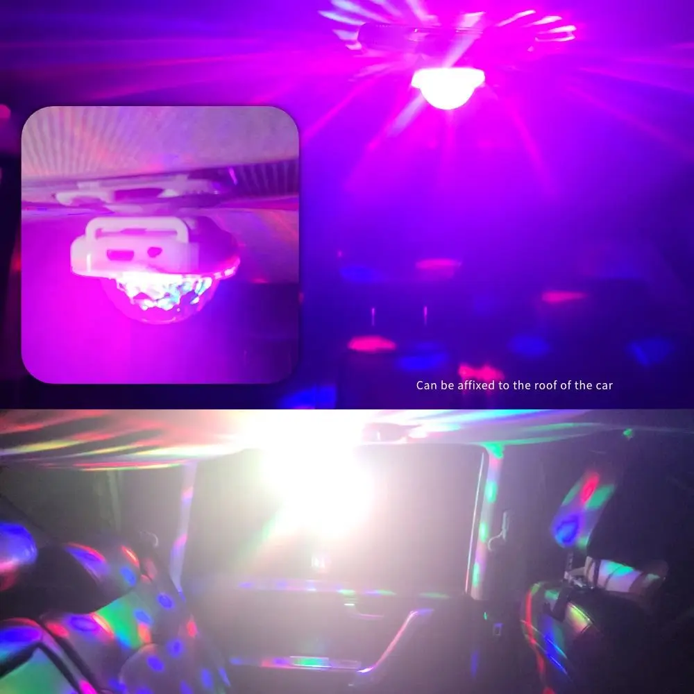 Party Lights Wrist Disco Light Suction Cup USB Rechargeable Sound Activated Mini Strobe Light For Home Birthday Party Car Decor