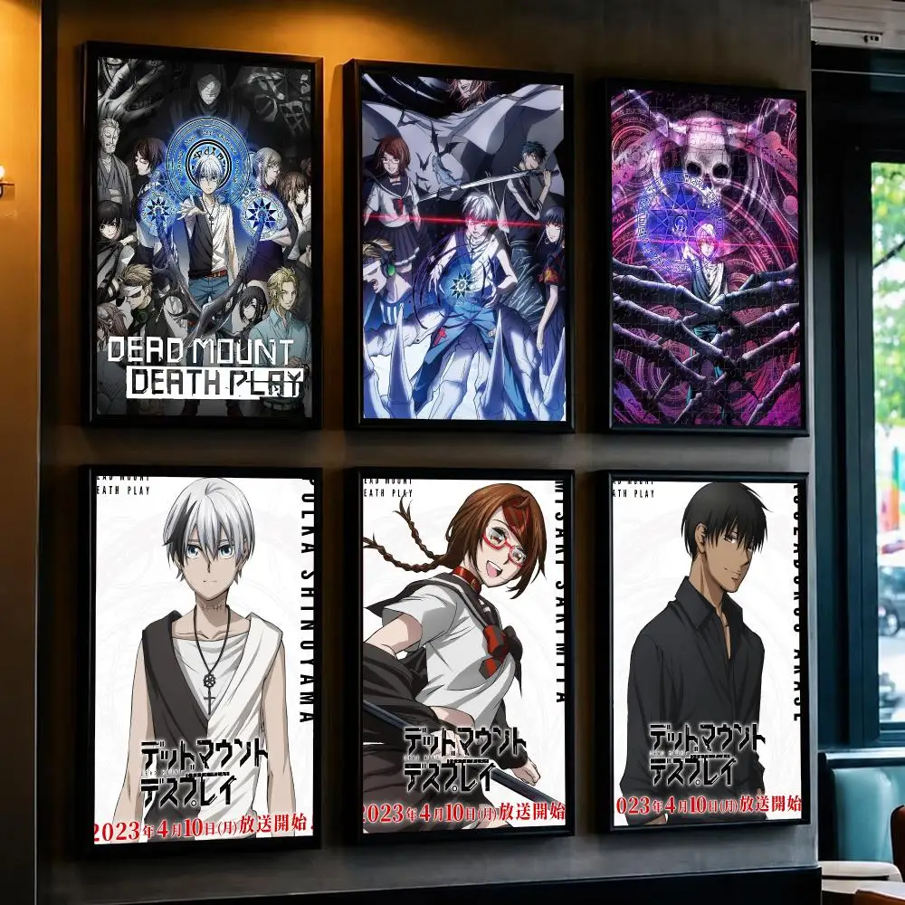 anime D-Dead Mount Death Play-Y Poster Removable Wall Sticker for Home Cafe Bar Office Interior Decor