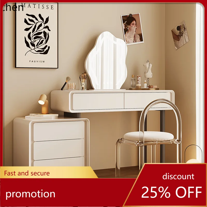 

CZ Dressing Table Modern Simple Master Bedroom Storage Chest Integrated Makeup Table Extendable