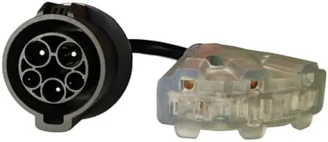 

Адаптер J1772 на NEMA 5-15/5-20 для электромобилей – кабель 0,25 м, 3 розетки для электровелосипедов, скутеров, одноколесных транспортных средств – быстрая зарядка