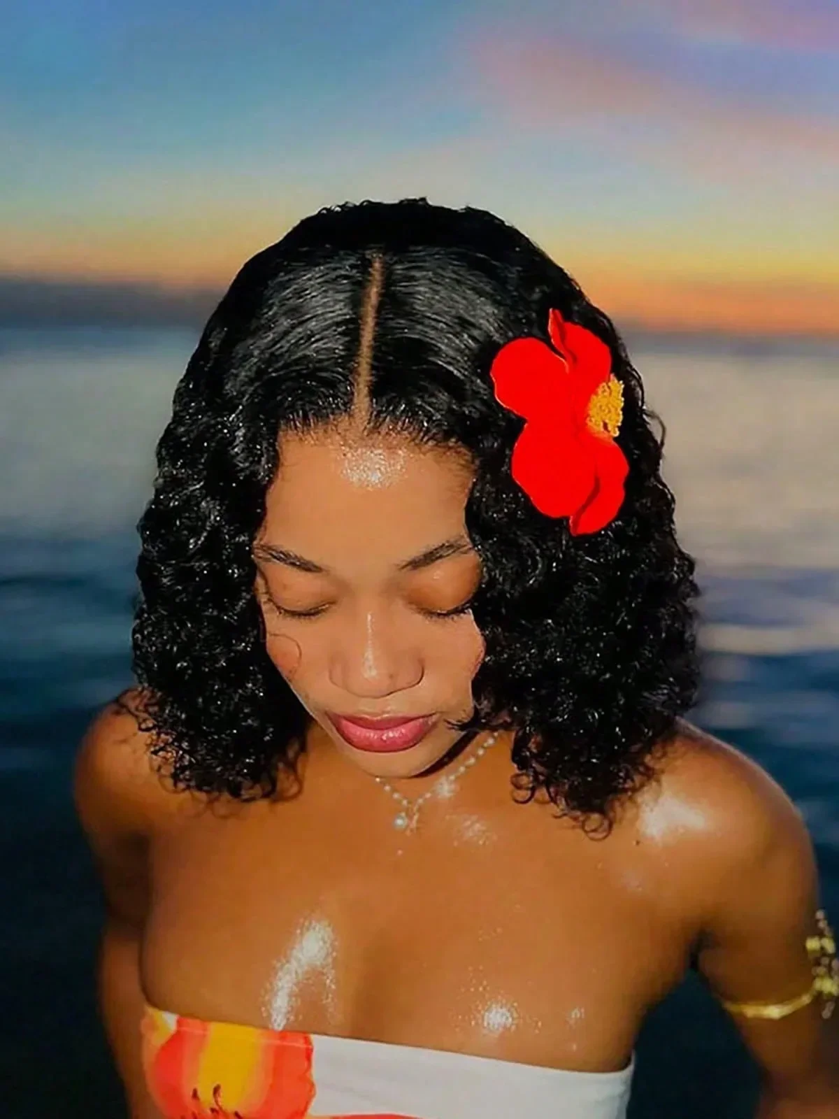 1 Uds. Pinza de pelo de flor hawaiana para mujeres y niñas, Clip de flequillo lateral de flor bohemia romántica, pinzas para el cabello BB, accesorios para el cabello