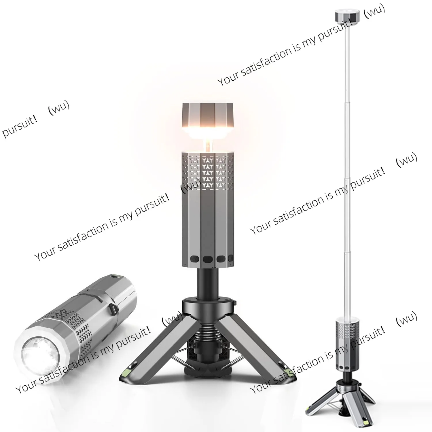 

Outdoor telescopic light multi-function long battery life led telescopic camping light usb rechargeable camping light