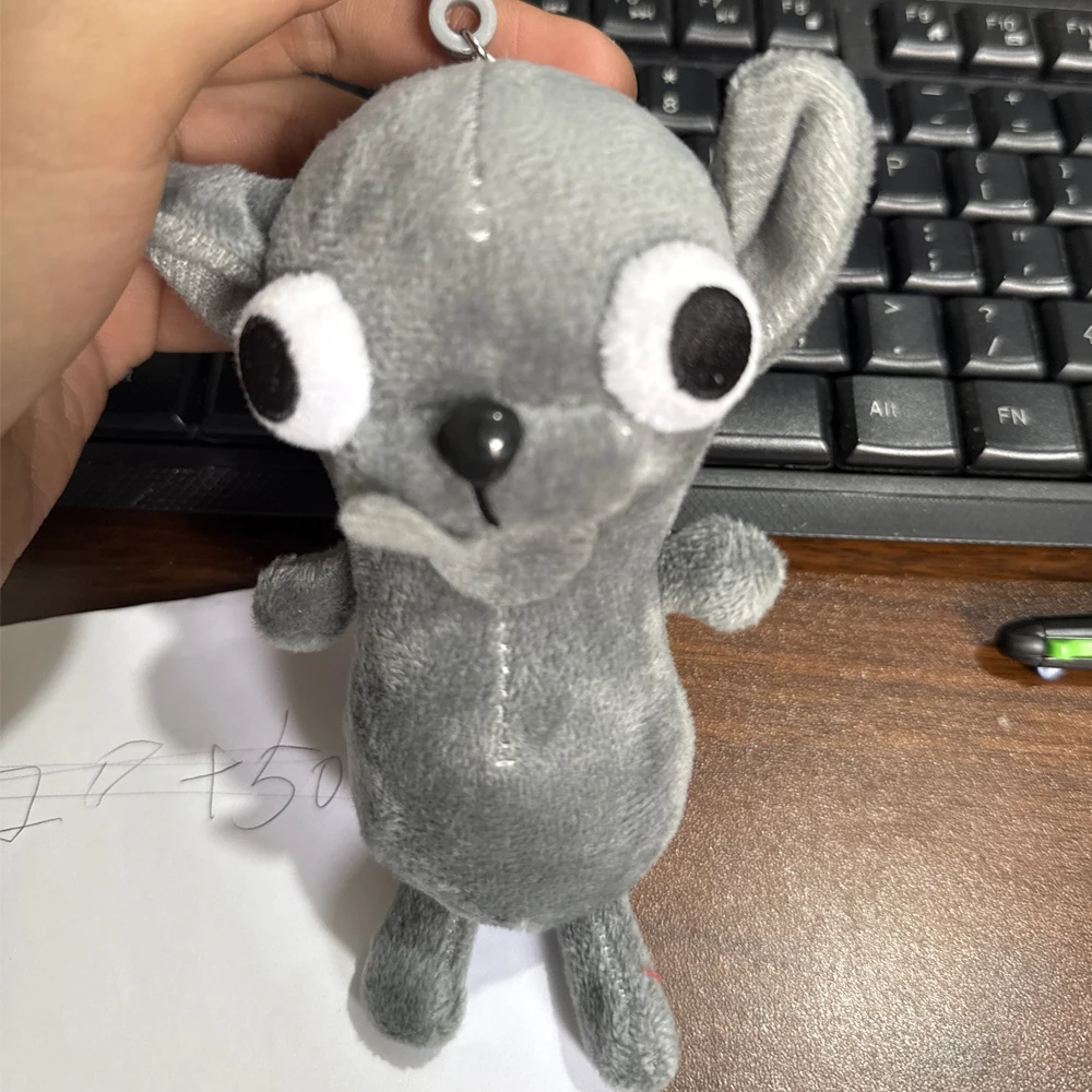 Grappige Chihuahua knuffel sleutelhanger puppy huisdier gevulde Chihuahua pop raar schattig realistisch pluche Chihuahua partij verjaardagscadeau