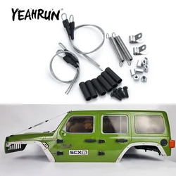 Yeahrun-同軸scx6、axi05000、wrangler axi05001、Trail Honcho、1:6 rcクローラー、車モデルアップグレードパーツ、アクセサリー用のスチールロープセット