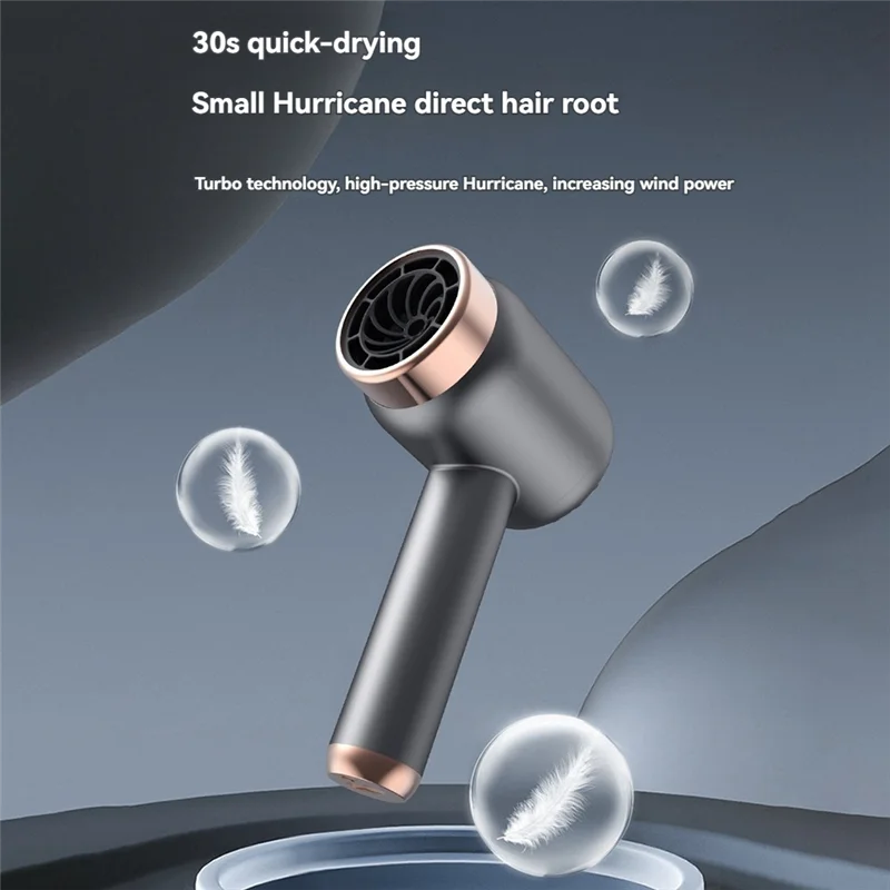 ABUD-Портативный беспроводной фен с разъемом и зарядкой 2 в линии 1 с USB-зарядкой Беспроводной фен для волос с холодным и горячим ветром B EU Plu