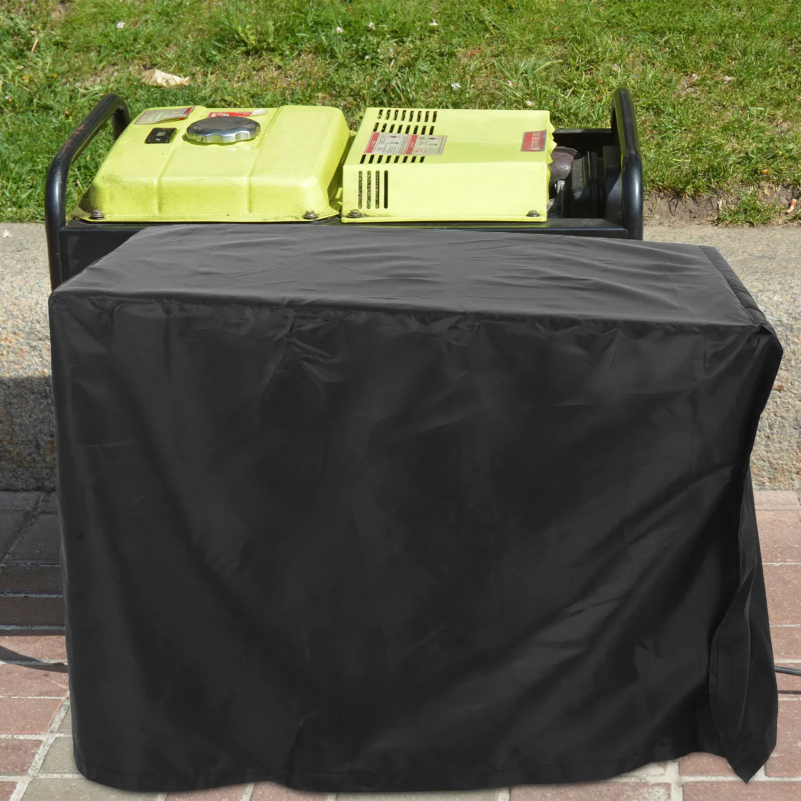 Waterproof Generator Cover Black Weather Resistant Dust Rain Windproof Outdoor Storage Protector