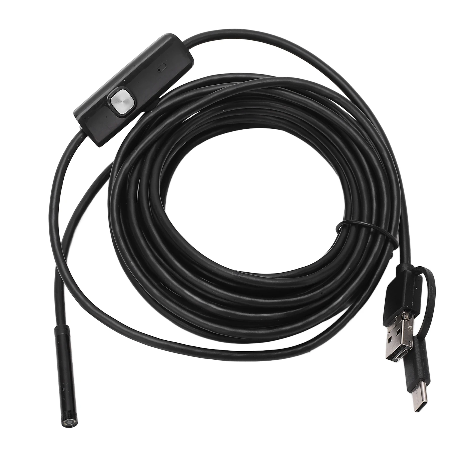 Endoscope 5.5mm 3 in 1 USB Borescope Camera IP67 Waterproof Practical Clear Imaging Wide in Match for Inspection Maintenance