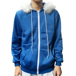 Sudaderas con capucha informales Sans Undertale para Cosplay, chaqueta azul con cremallera, abrigo, Tops, disfraz de Halloween, Unisex, novedad de 2023