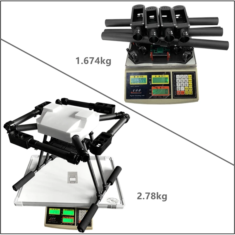 For X1200 1145mm Four-Axis Folding Carbon Fiber Machine Frame Large Aerial Photography Plant Protection Unmanned Rack