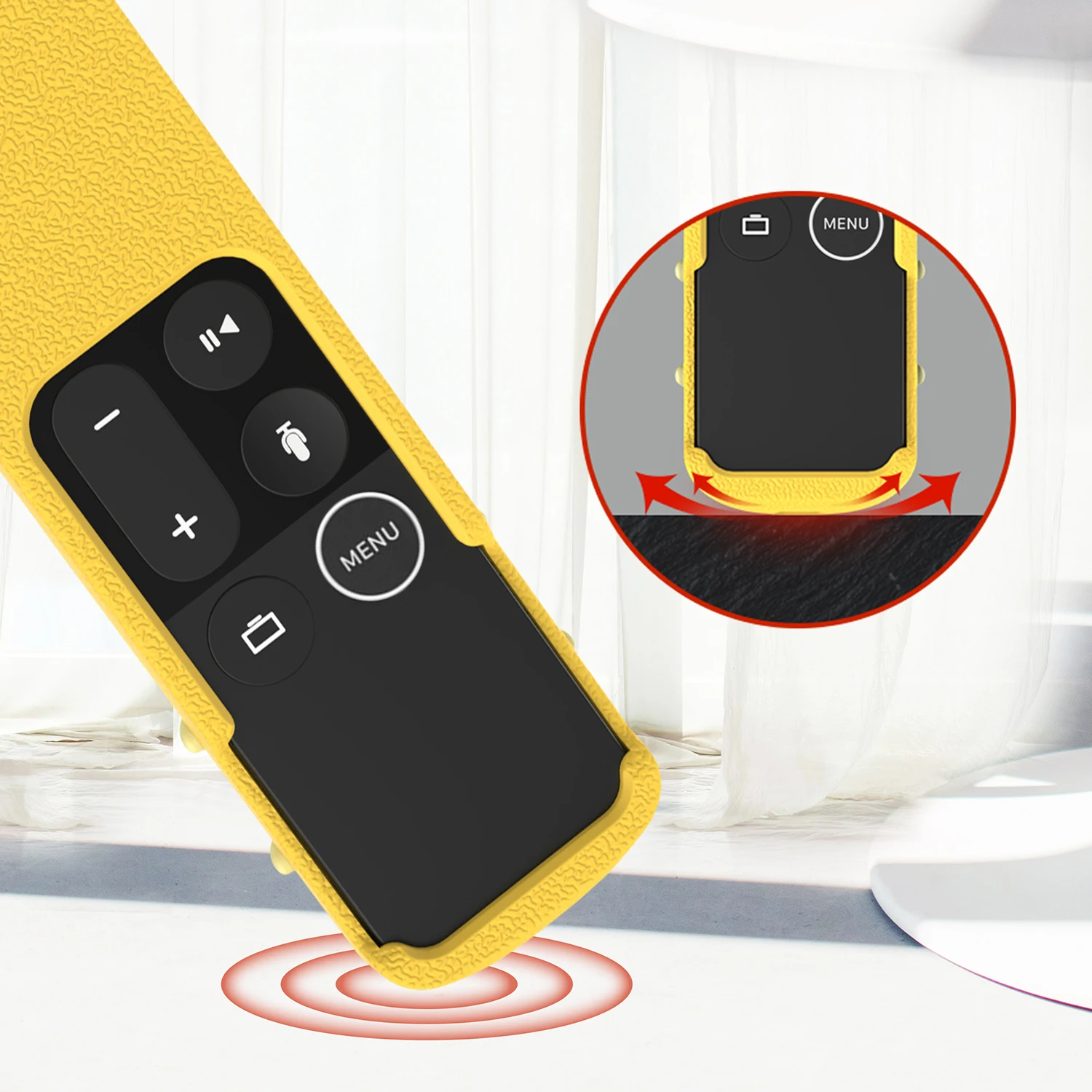 حافظة سيليكون Sikai لجهاز Apple TV 4K 4/5 عن بعد مع حامل AirTag غطاء حماية تمساح لطيف لجهاز التحكم عن بعد Apple TV 4K #2