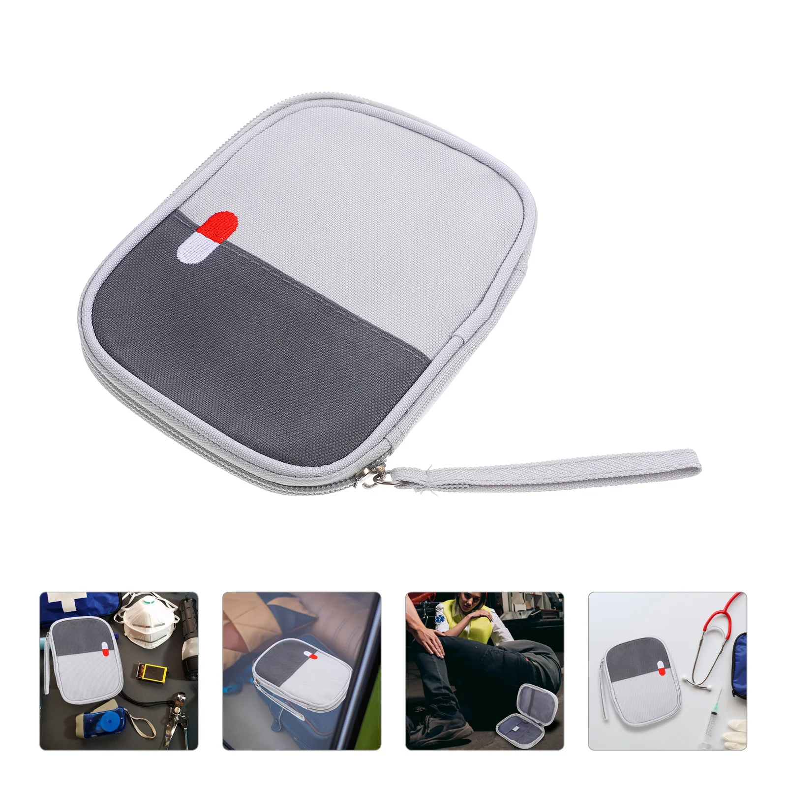 First Aid Kit Empty Bag Kits Portable Zipper Medical 600d Oxford Cloth Supply Emergency Travel