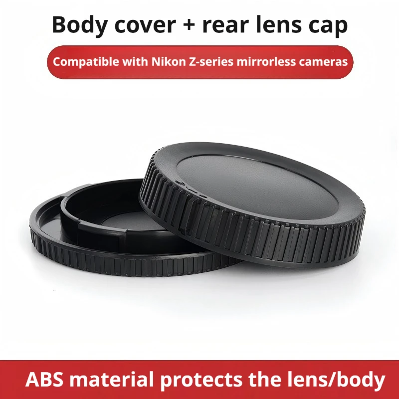 Z-Mount Body & Rear Lens Cap Set for Nikon Zf Zfc Z50II Z5 Z6III Z7II Z8 Z9 Z30 Z5,Dustproof Protection for Camera Sensor & Lens