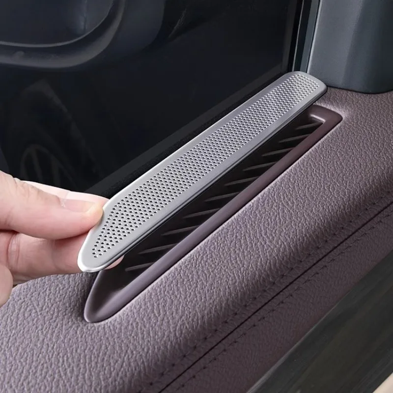 

For GEELY MONJARO KX11 Auto Door Air Outlet Cover Air Conditioner Duct Outlet Exhaust Dustproof Stainless Steel Accessories