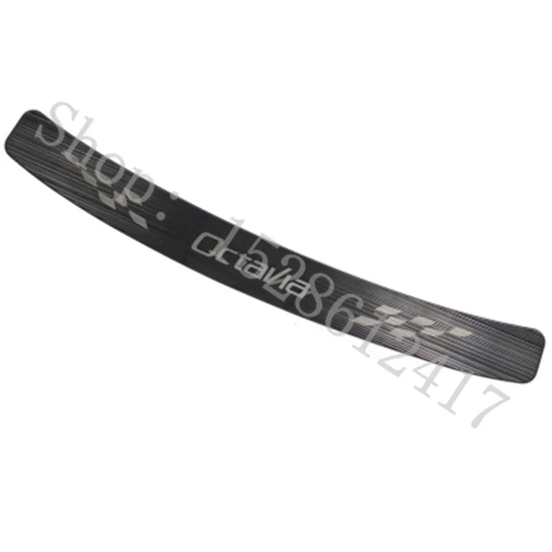 for Skoda Octavia A7 2015-2022 stainless steel Rear Door Bumper Protector sill plate/ Trunk Tread Plate Trim Bumper guard