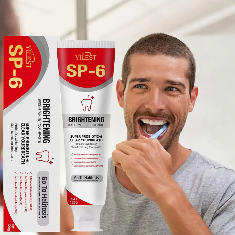 Sp 6 Ultra Whitening Sp 6 Toothpaste Ultra Whitening 120g 6 Care Cleaning Toothpaste Brightening Probiotic Deep Toothpaste E4L0