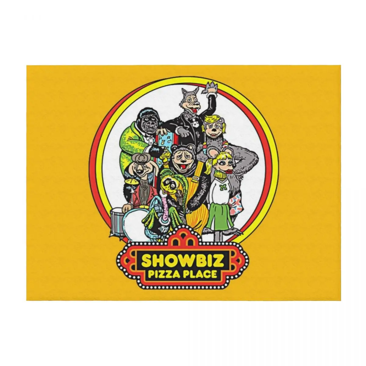 

Showbiz Pizza Throw Blanket Furrys Soft Big Bed covers Luxury Thicken Blankets