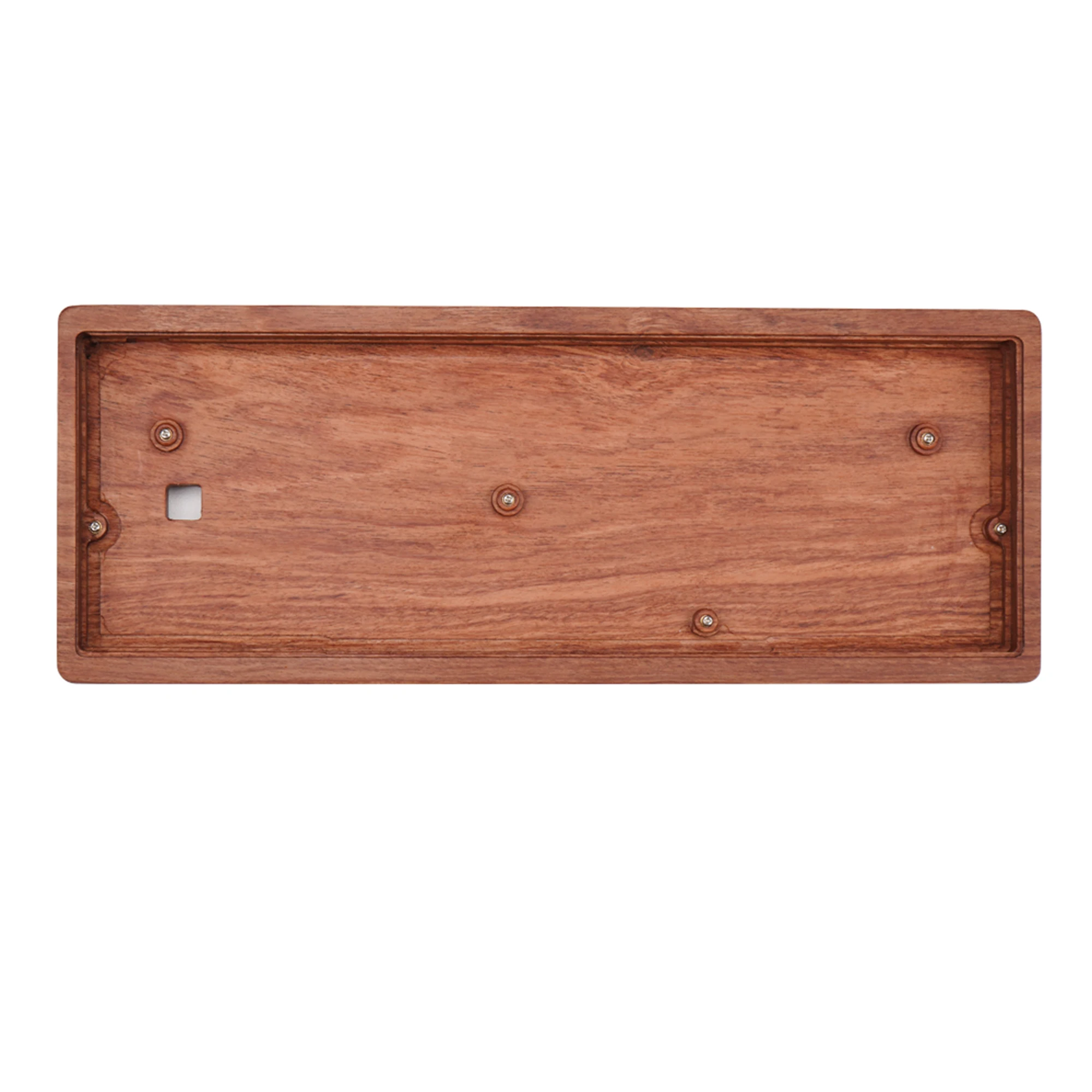 Soild Wood GH60 60% Size Mechanical Keyboard Case Walnut Rosewood Zebrawood Wooden Tray