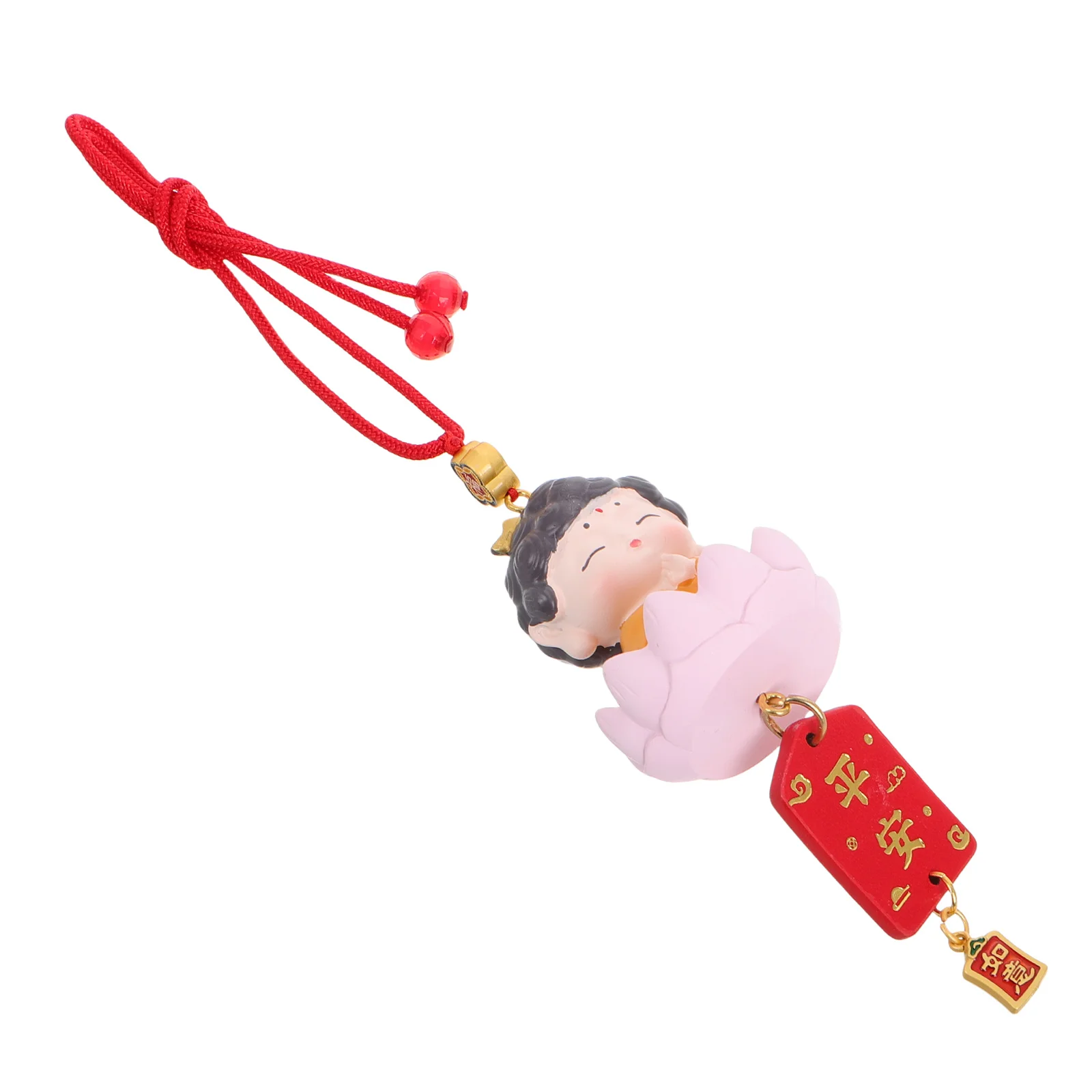 

Car Pendant Small Buddha Cute Creative Car Mirror Hanging Good Luck Rearview Mirror Decoration Auto Interior Charm