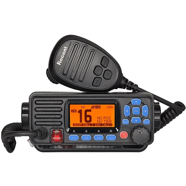 High-quality RECENT RS-509M 25w Mobile Walkie Talkie 40-50km 156-163MHz With DSC Function Vhf Marine Radio