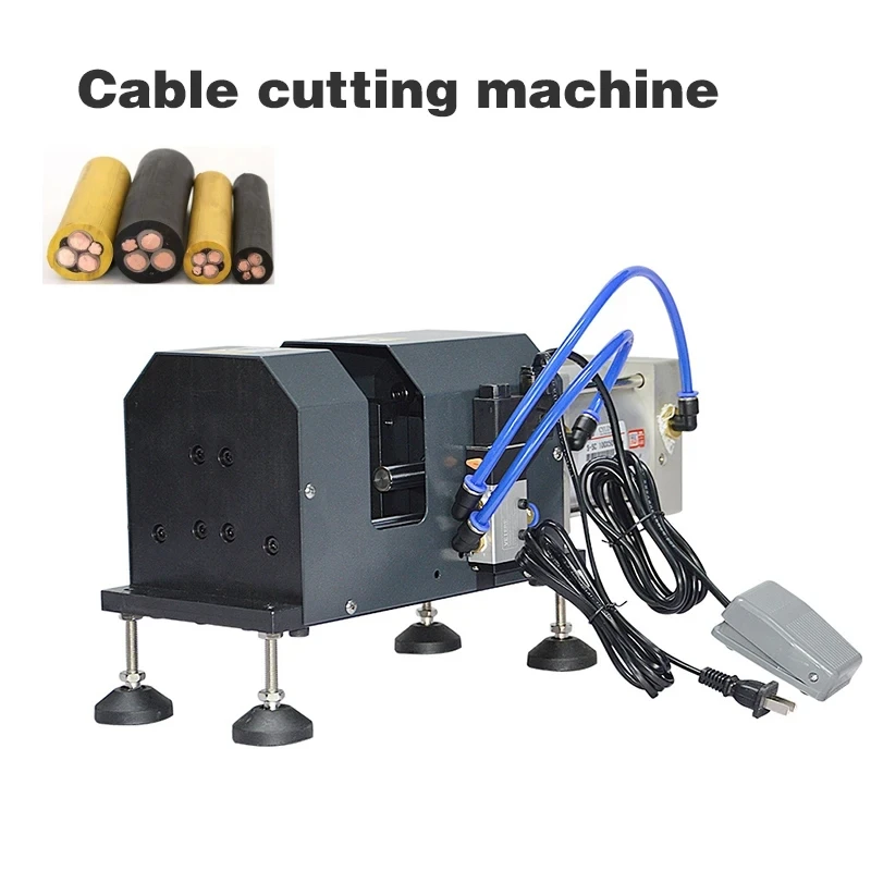 Big Diameter 200SQMM Stainless Steel Cable Cutting Machine Vertical Large Cable Cutter Machihne