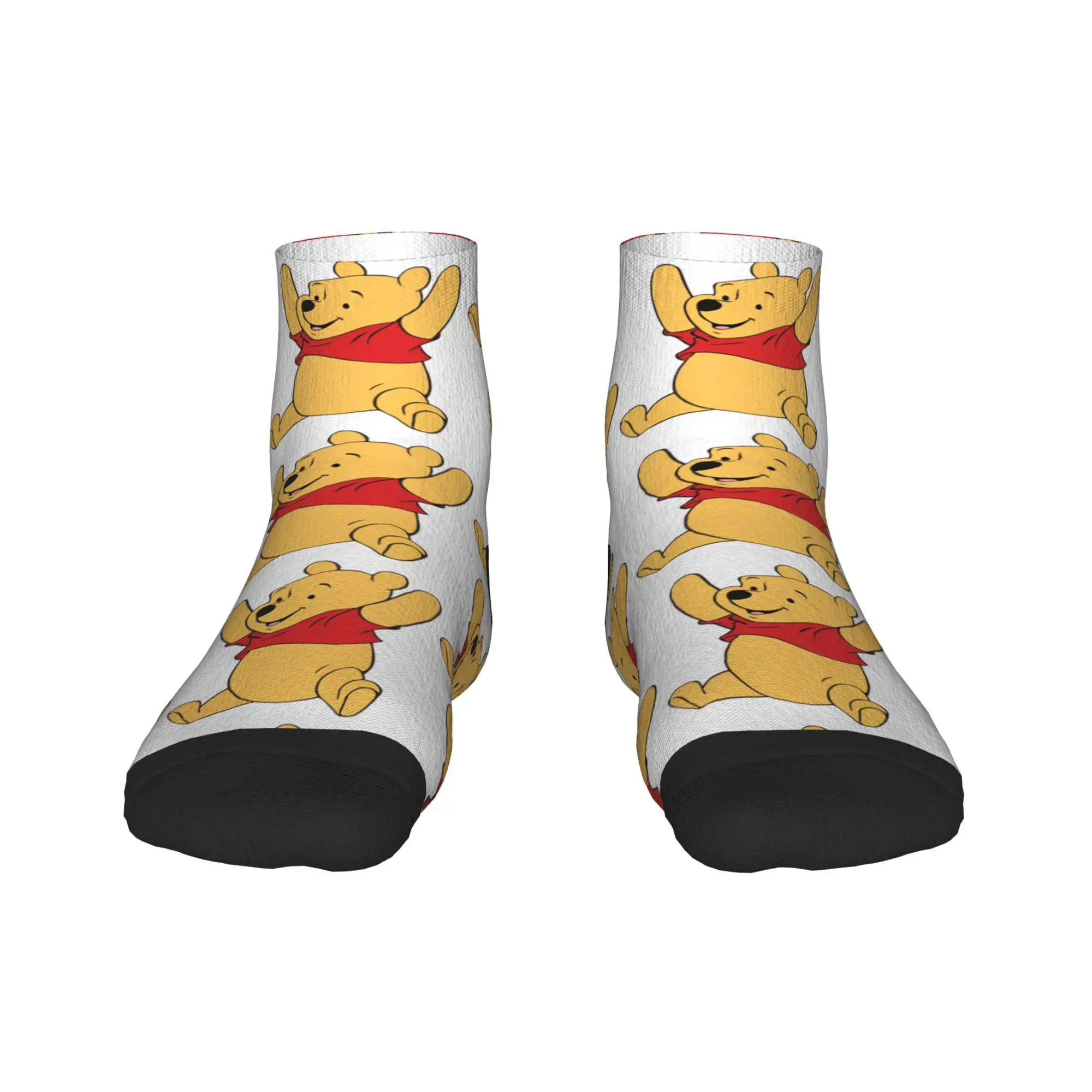 

Happy Winnie the Pooh Ankle Socks Adults Men Quality Funny Sock Spring Climbing Anti Slip Graphic Socks Gift