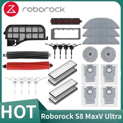 Roborock-Robot aspirador S8 MaxV Ultra, accesorios para aspiradora, cepillo lateral principal, filtro Hepa, mopa, bolsas de polvo, piezas de repuesto