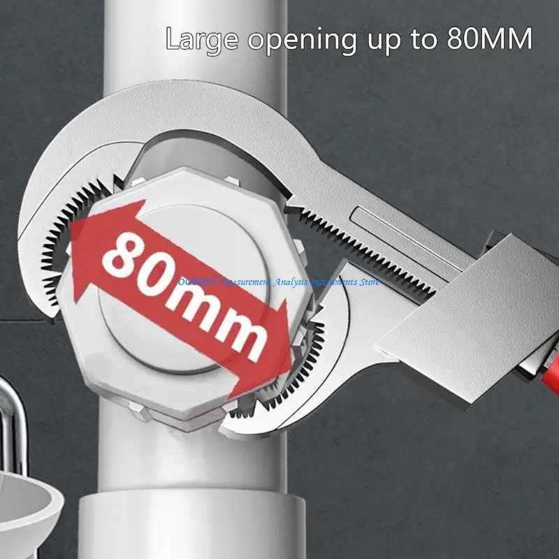 

367D Adjustable Double-Ended Wrench Pipe Wrench for Valves/Faucets/Connecting Pipe/Shower Heads Hand Tool for Water Pipe