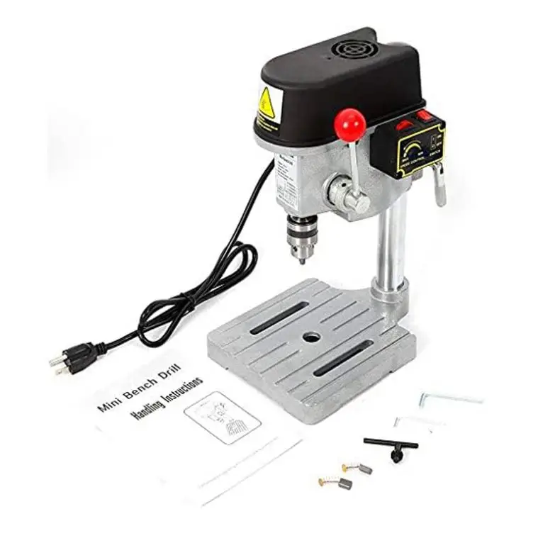 Pearl Drilling Machine Pearl Fixed Clip 6 Speed Adjustment Pearl Drilling Holing Machine for Resin Wood Jewelry Plastic
