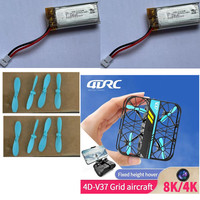 4DRC V37 Mini Drone Battery 4D-V37 RC Drone Spare Parts 3.7V 400mAh Battery/Propeller 4DRC V37 Pro Drone Accessories V37 Battery