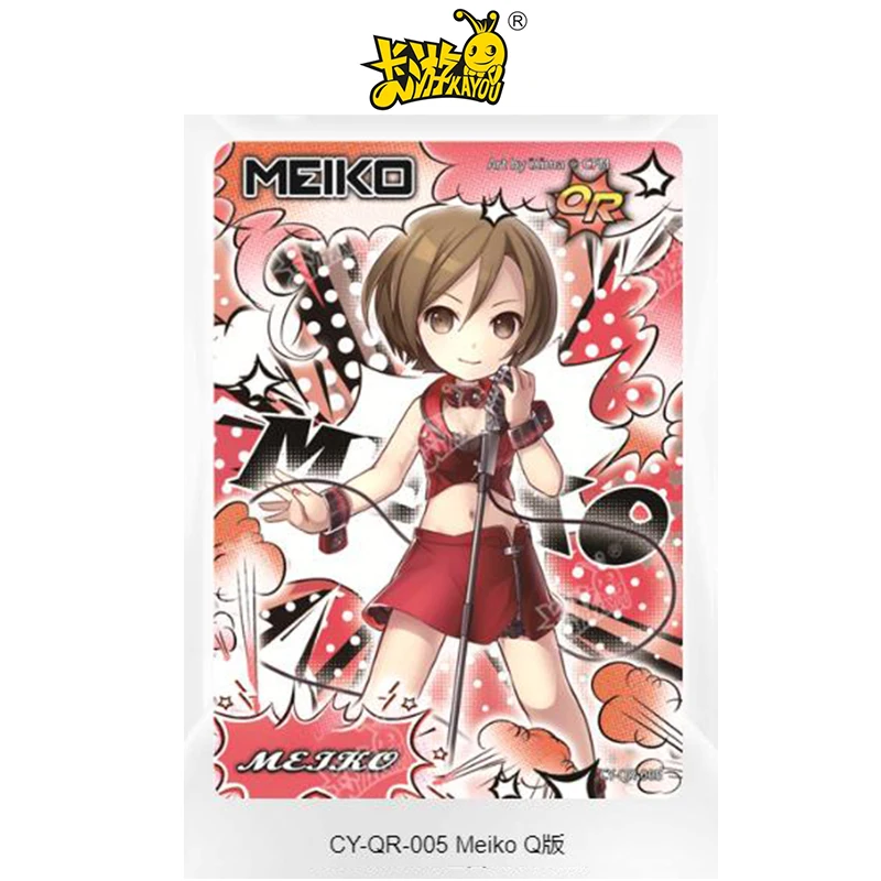 Kayou card QR (001-018) series flash card Hatsune Miku Megurine Luka MEIKO Collection card Game Toys Christmas birthday gift