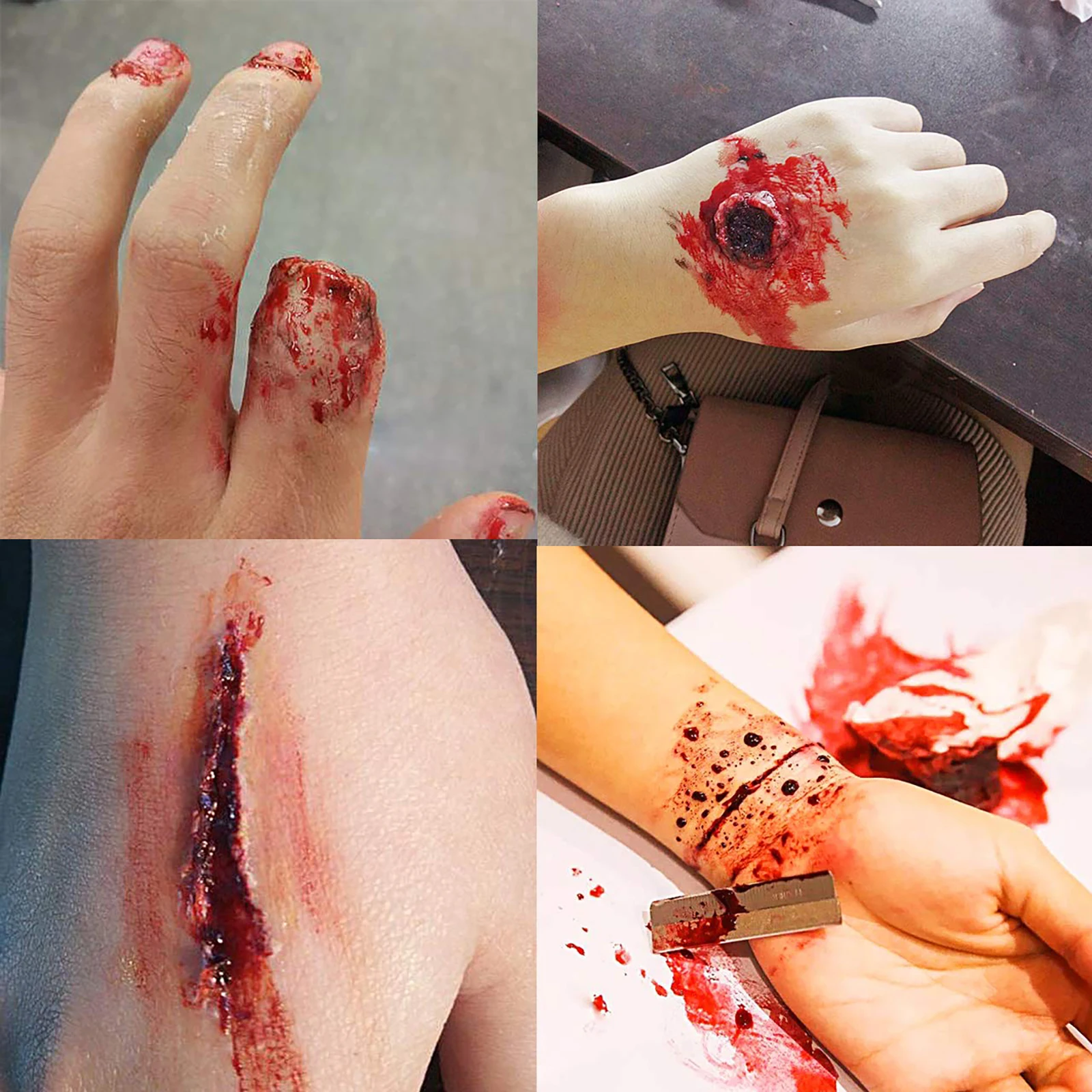 

Makeup Wax Set Special Effects Skin Wax Cream Wound Tools Face Body Paint White Scar Realistic Halloween Carnivals