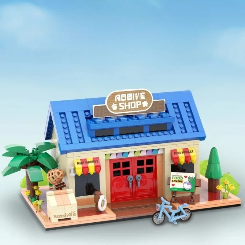 Animal Friend Themed Store & House Building Bricks - Create Your Dream Virtual Home with Fun Educational Construction Toys
