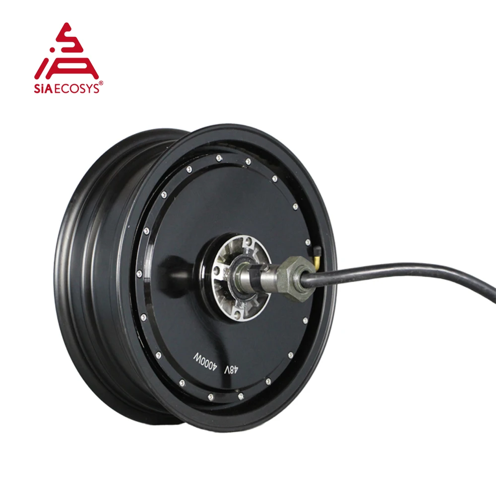 QS Motor 13*3.5inch 4000W 273 V3 Detachable Single Shaft Motor In-Wheel Hub Motor for Electric Motorcycle