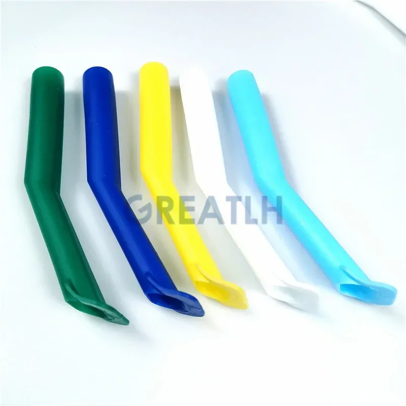 GREATLH 50pcs Dental High Volume Suction Tips High Temperature Duckbill Evacuation Tips 16mm