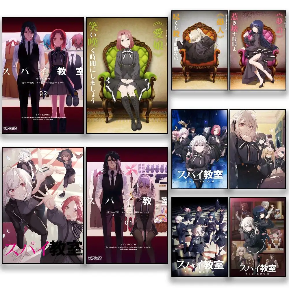 Anime S-Spy Classroom Poster HD Removable Wall Art Gift Bedroom Lounge Dorm Office Gaming Cafe Bars