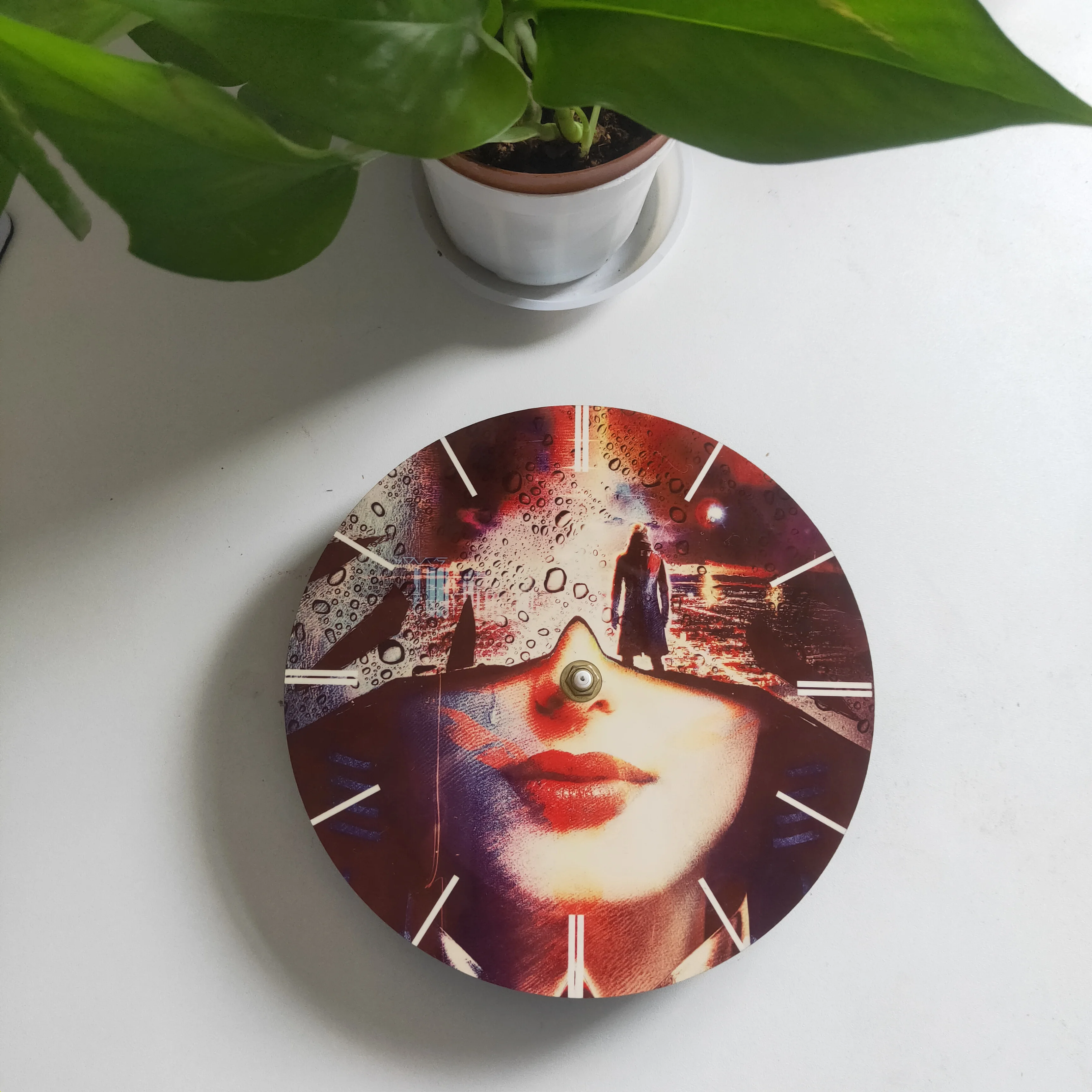 50pcs/Lot 200*200*5mm MDF Customized Sublimation blanks wall clock Decoration Photo frame blank