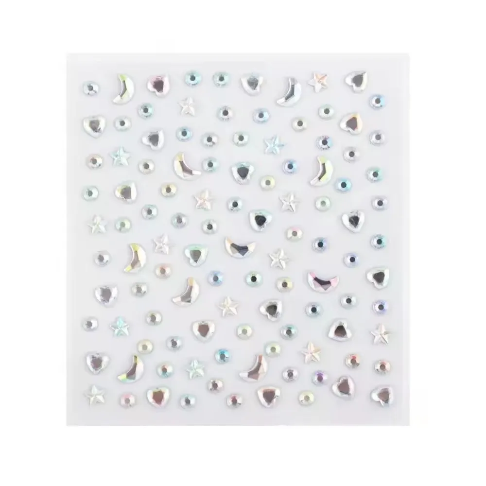 with Adhesive Backing Bedazzling Sticker Makeup DIY Face Eye Jewels Sticker Sparkling Waterproof Crystal Gem Sticker