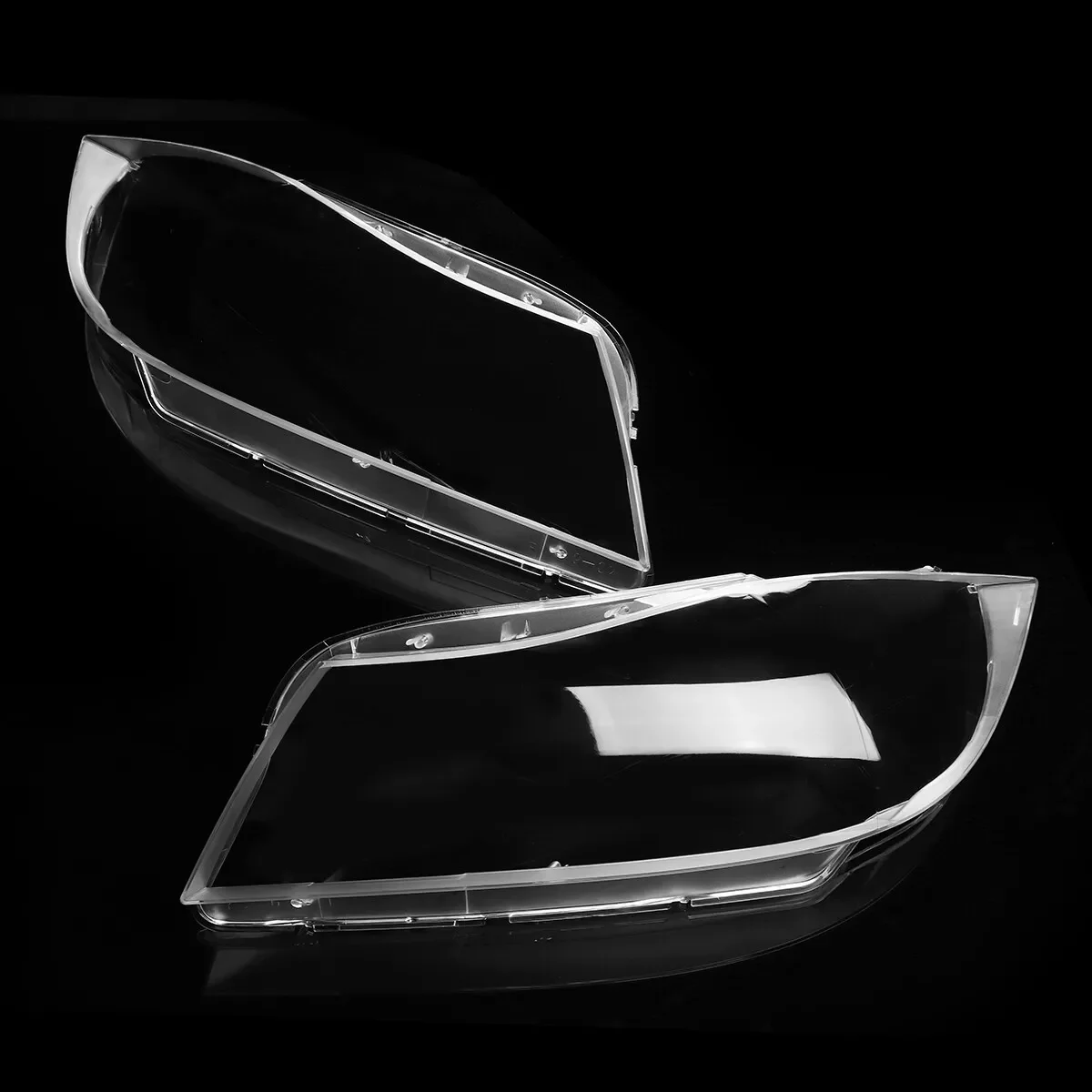 For BMW 3-series E90 E91 2006-2012 2PCS Set Car Headlamp Shade Xenon Headlight Cover Facelift Headlight Clear Lens Shell Cover