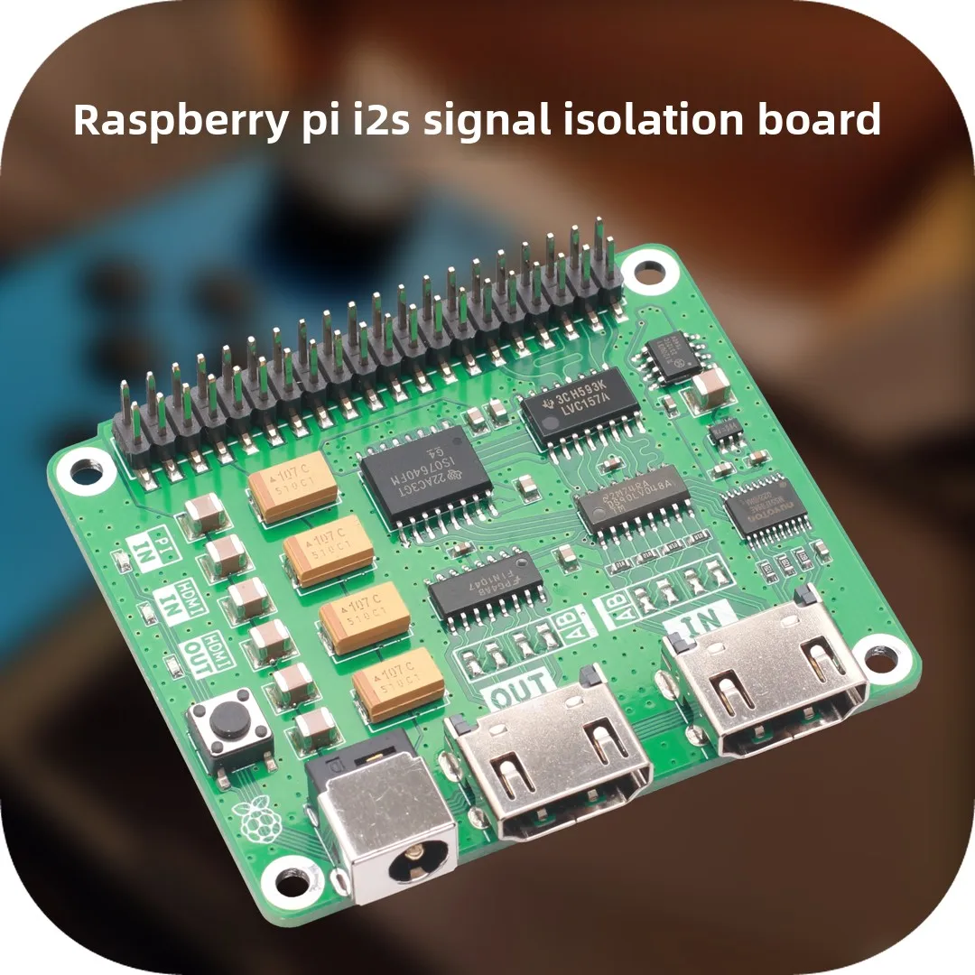 

Raspberry Pi I2S Signal Isolation Expansion Board DAC Decoder HDMI to I2S AK4493 ES9038