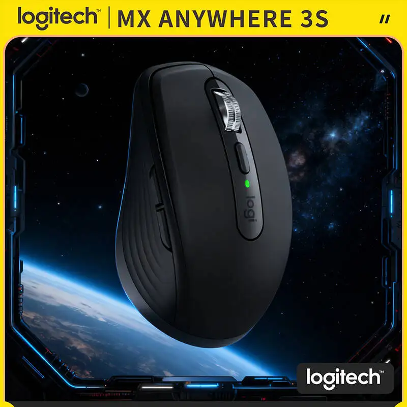 

Logitech MX Anywhere 3S Wireless Mouse - 8000 DPI, Hyper-Scroll, Silent Click, Office Travel Use for Daily Work